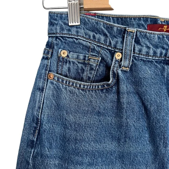 7 for All Mankind "Baby Jo" Havana Rigid Cropped Jeans - Picture 7 of 16